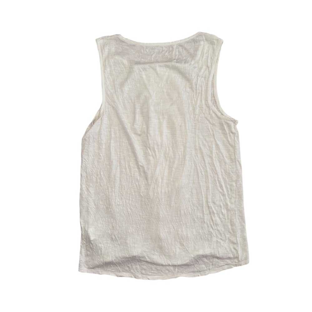 Calvin Klein Cream Ruffled Tank Top - Picture 2 of 6